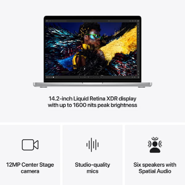 14-inch MacBook Pro M4 Chip 10-Core CPU 10-Core GPU | 16GB | 512GB - Silver - Image 6