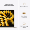 13-inch MacBook Air | M4 Chip with 10-core CPU and 10-core GPU | 24GB | 512GB SSD - Starlight - Image 7