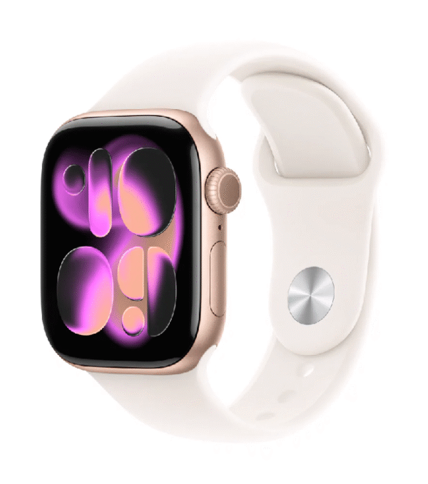 Apple Watch Series 11 GPS + Cellular  46MM Rose Gold Aluminium Case with Light Blush Sport Band - M/L