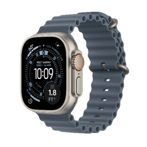 Apple Watch Ultra 3 |  GPS + Cellular 49MM | Natural Titanium Case With Anchor Blue Ocean Band