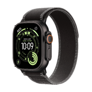 Apple Watch Ultra 3 |  GPS + Cellular 49MM | Black Titanium Case with Black /Charcoal Trail Loop - S/M