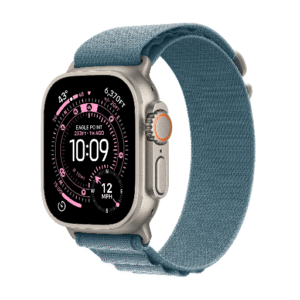 Apple Watch Ultra 3 |  GPS + Cellular 49MM | Natural Titanium Case With Light blue Alpine Loop - Large