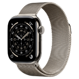 Apple Watch Series 11 GPS + Cellular  42MM Natural Titanium Case with Natural Milanese Loop