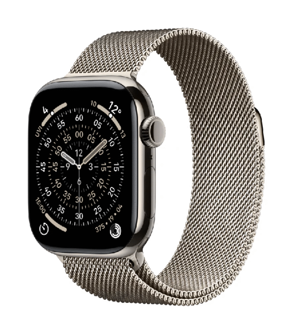 Apple Watch Series 11 GPS + Cellular  46MM Natural Titanium Case with Natural Milanese Loop - M/L